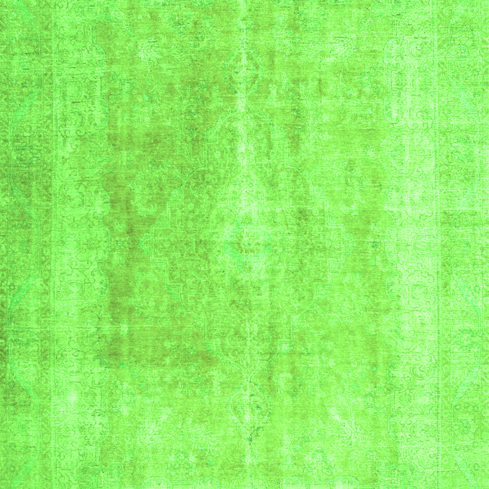 Serging Thickness of Machine Washable Abstract Green Contemporary Area Rugs, wshcon1974grn