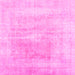 Square Machine Washable Abstract Pink Contemporary Rug, wshcon1974pnk