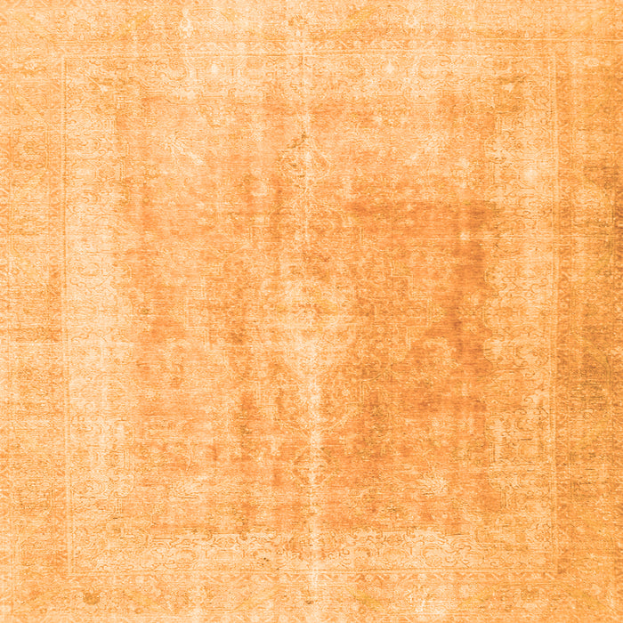 Serging Thickness of Abstract Orange Contemporary Rug, con1974org