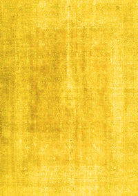 Abstract Yellow Contemporary Rug, con1974yw