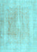 Machine Washable Abstract Light Blue Contemporary Rug, wshcon1974lblu