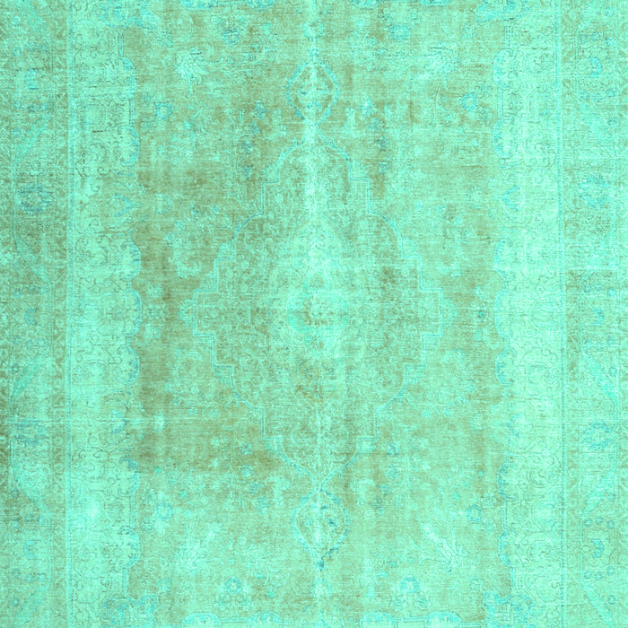 Machine Washable Abstract Turquoise Contemporary Area Rugs, wshcon1974turq