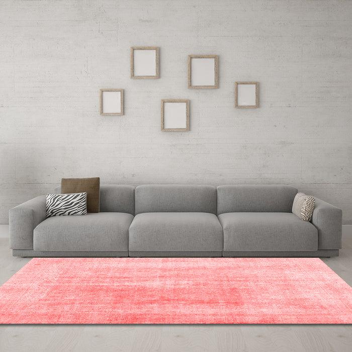 Contemporary Red Washable Rugs