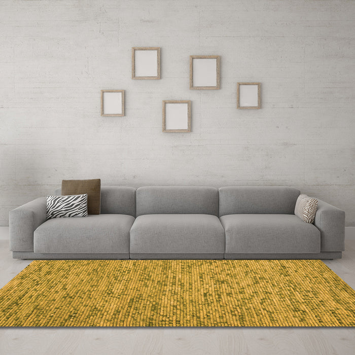 Machine Washable Abstract Orange Contemporary Area Rugs in a Living Room, wshcon1975org