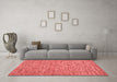 Contemporary Red Washable Rugs