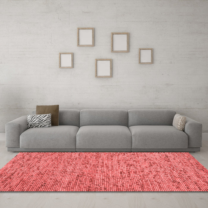 Contemporary Red Washable Rugs