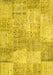 Patchwork Yellow Transitional Rug, con1976yw