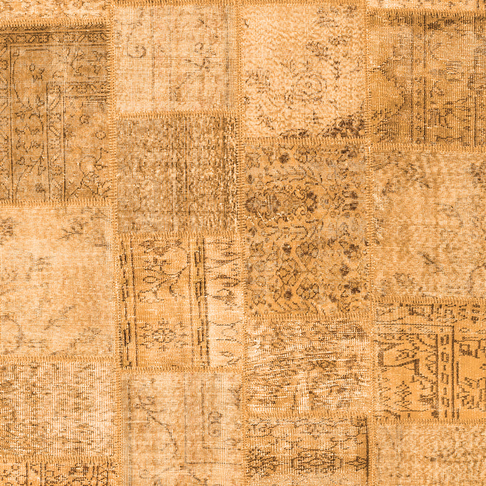 Serging Thickness of Machine Washable Patchwork Orange Transitional Area Rugs, wshcon1976org