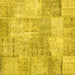 Square Patchwork Yellow Transitional Rug, con1976yw