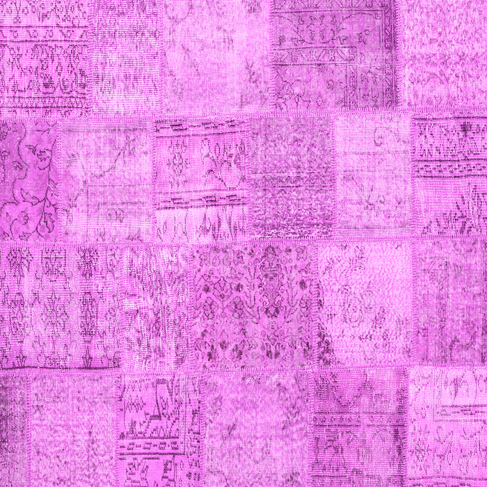 Square Patchwork Pink Transitional Rug, con1976pnk