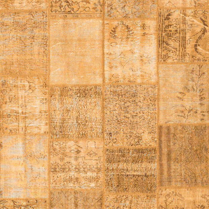 Patchwork Orange Transitional Rug, con1977org