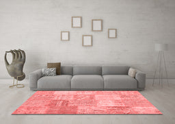 Transitional Red Washable Rugs