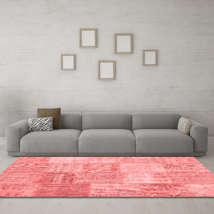 Transitional Red Washable Rugs
