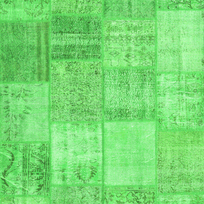Patchwork Green Transitional Rug, con1977grn