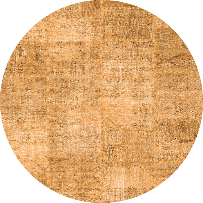 Machine Washable Patchwork Orange Transitional Area Rugs, wshcon1978org