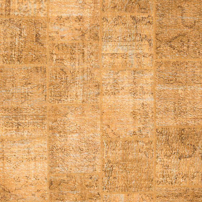 Patchwork Orange Transitional Rug, con1978org