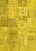 Patchwork Yellow Transitional Rug, con1979yw