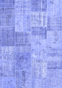 Patchwork Blue Transitional Rug, con1979blu