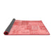 Patchwork Red Transitional Area Rugs