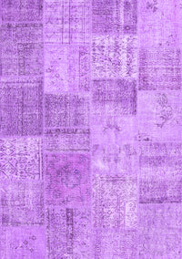 Patchwork Purple Transitional Rug, con1979pur