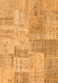 Patchwork Orange Transitional Rug, con1979org