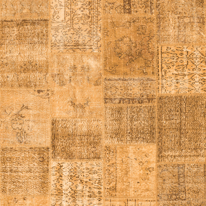 Patchwork Orange Transitional Rug, con1979org