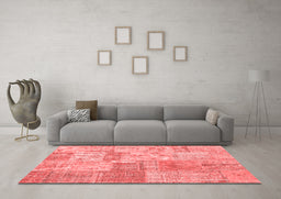 Transitional Red Washable Rugs