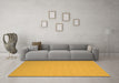 Machine Washable Abstract Orange Contemporary Area Rugs in a Living Room, wshcon197org