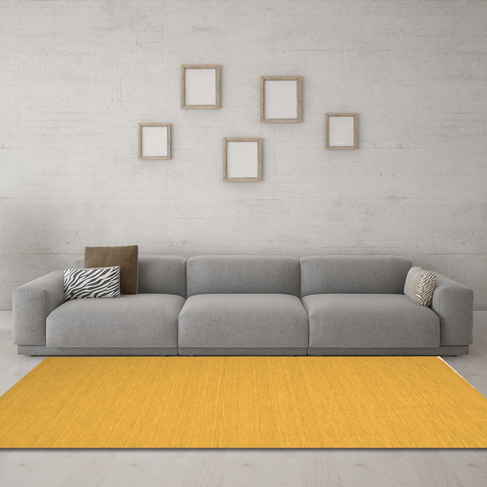Machine Washable Abstract Orange Contemporary Area Rugs in a Living Room, wshcon197org