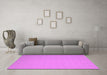 Machine Washable Abstract Pink Contemporary Rug in a Living Room, wshcon197pnk