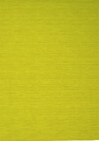 Abstract Yellow Contemporary Rug, con197yw