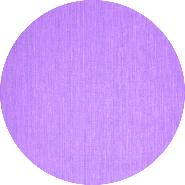 Round Machine Washable Abstract Purple Contemporary Area Rugs, wshcon197pur