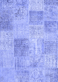 Patchwork Blue Transitional Rug, con1980blu