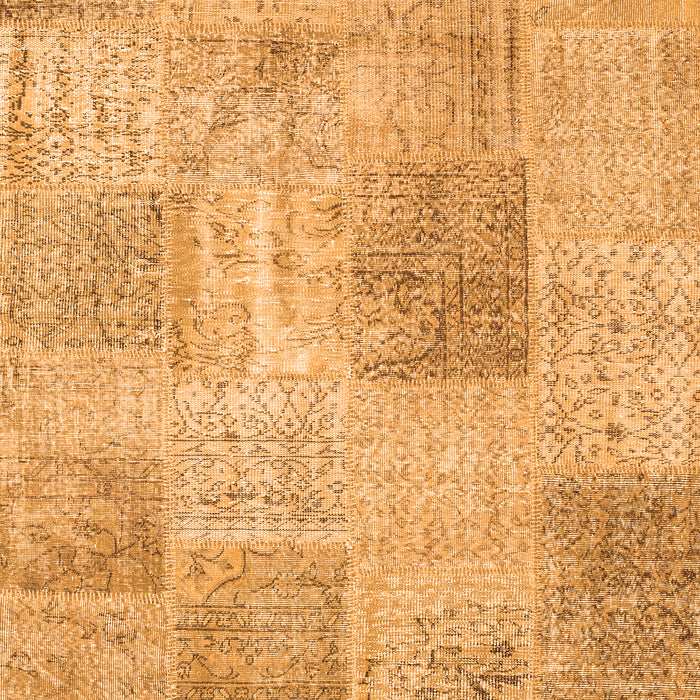 Serging Thickness of Machine Washable Patchwork Orange Transitional Area Rugs, wshcon1980org