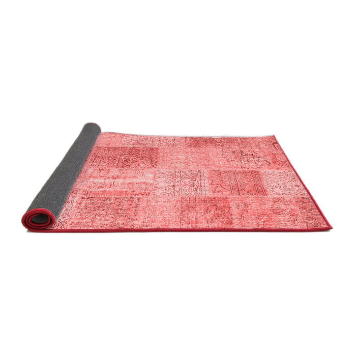 Patchwork Red Transitional Area Rugs