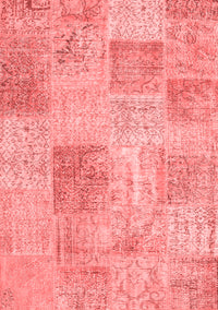 Patchwork Red Transitional Rug, con1980red