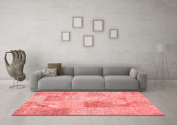 Transitional Red Washable Rugs