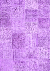 Patchwork Purple Transitional Rug, con1980pur