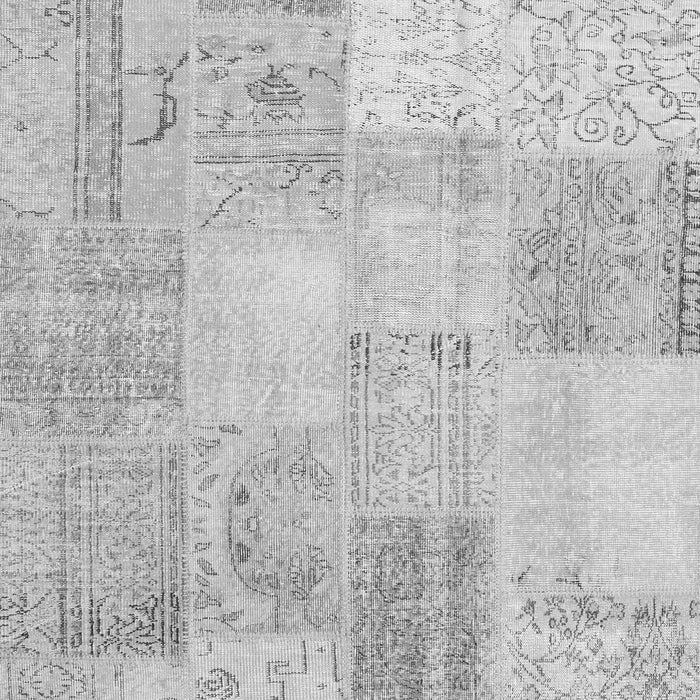 Patchwork Gray Transitional Rug, con1982gry