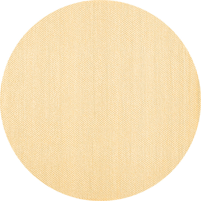 Round Machine Washable Solid Brown Modern Rug, wshcon1983brn