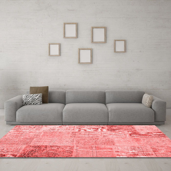 Transitional Red Washable Rugs