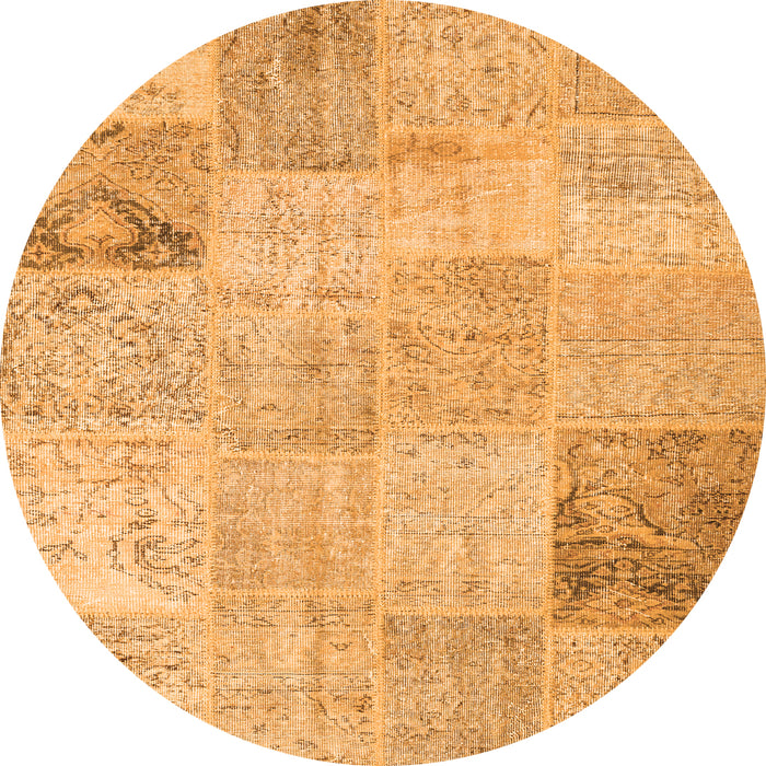 Machine Washable Patchwork Orange Transitional Area Rugs, wshcon1984org