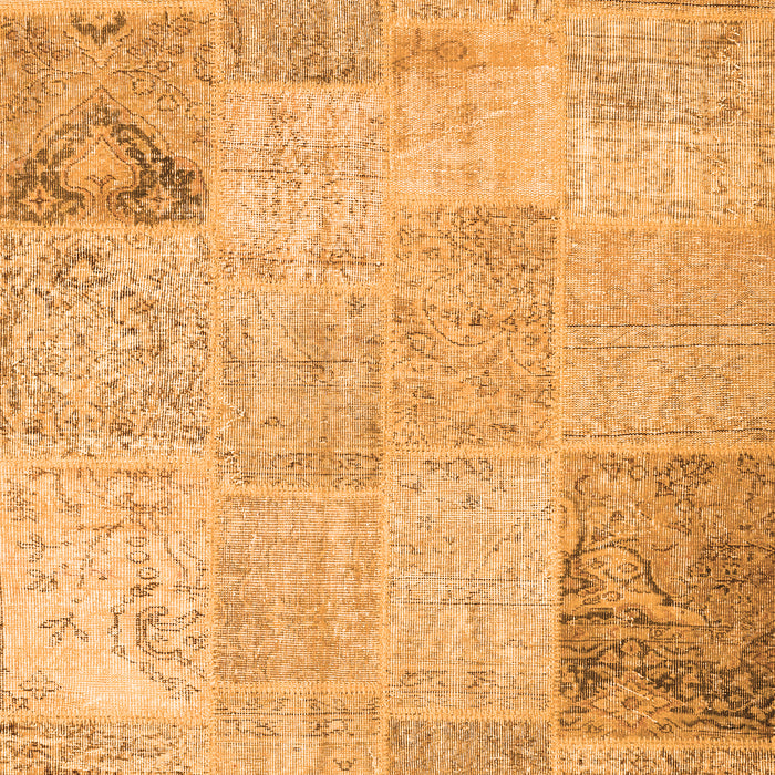 Patchwork Orange Transitional Rug, con1984org