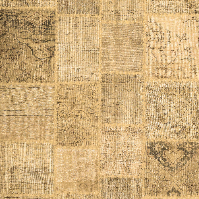 Patchwork Brown Transitional Rug, con1984brn