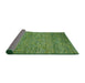 Thickness of Contemporary Shamrock Green Modern Rug, con1985