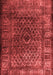 Abstract Red Contemporary Area Rugs