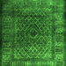 Serging Thickness of Abstract Green Contemporary Rug, con1986grn