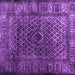 Square Abstract Purple Contemporary Rug, con1986pur