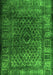 Abstract Green Contemporary Rug, con1986grn