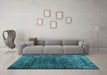 Machine Washable Abstract Light Blue Contemporary Rug in a Living Room, wshcon1986lblu